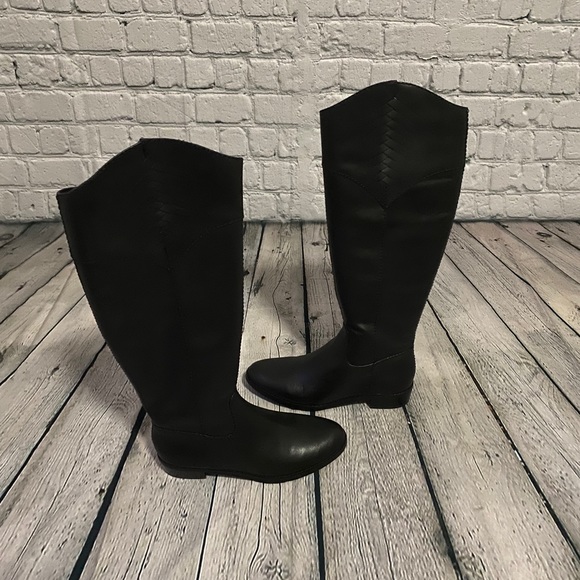 Tahari Rupert Black Riding Boots Size 5.5 - Picture 8 of 11